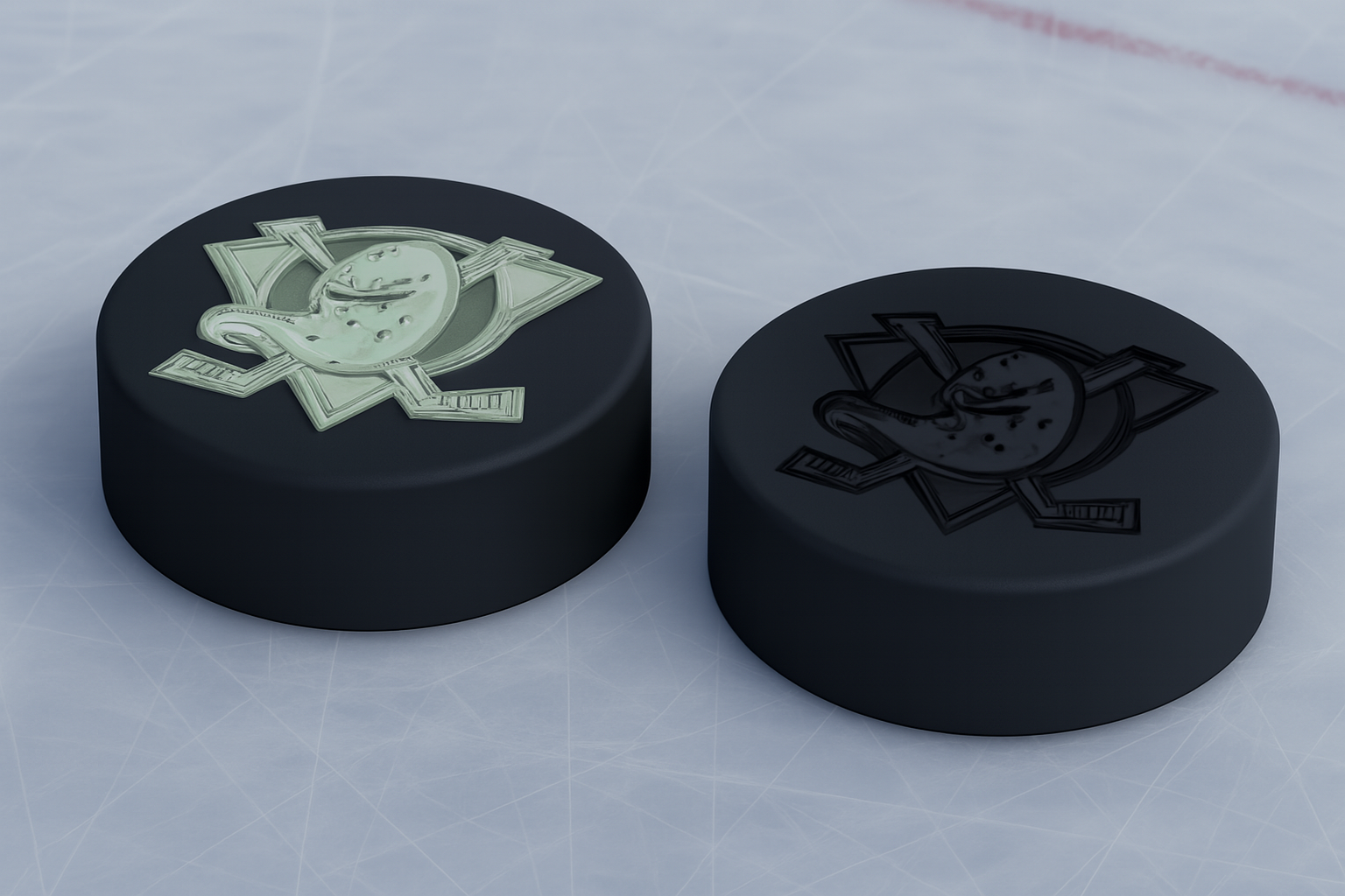Anaheim Mighty Ducks NHL Hockey Puck Logo