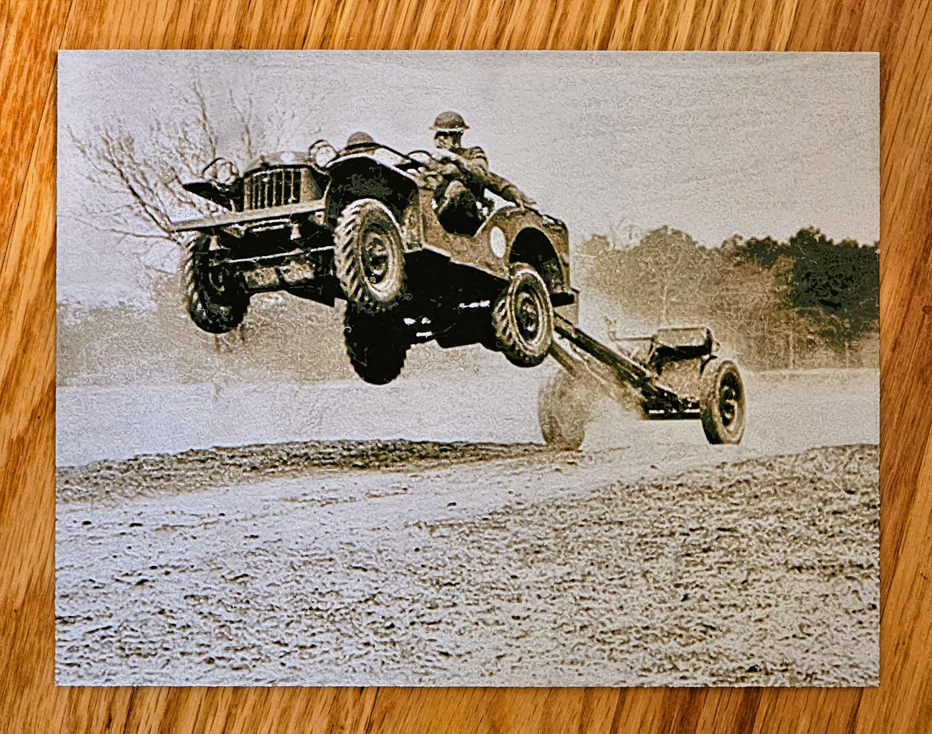 Prototype Jeep testing hueforge