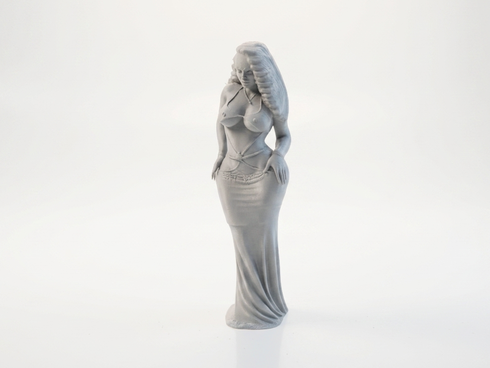 Elegant Woman in Gown Figurine Female Figure 3D Printable
