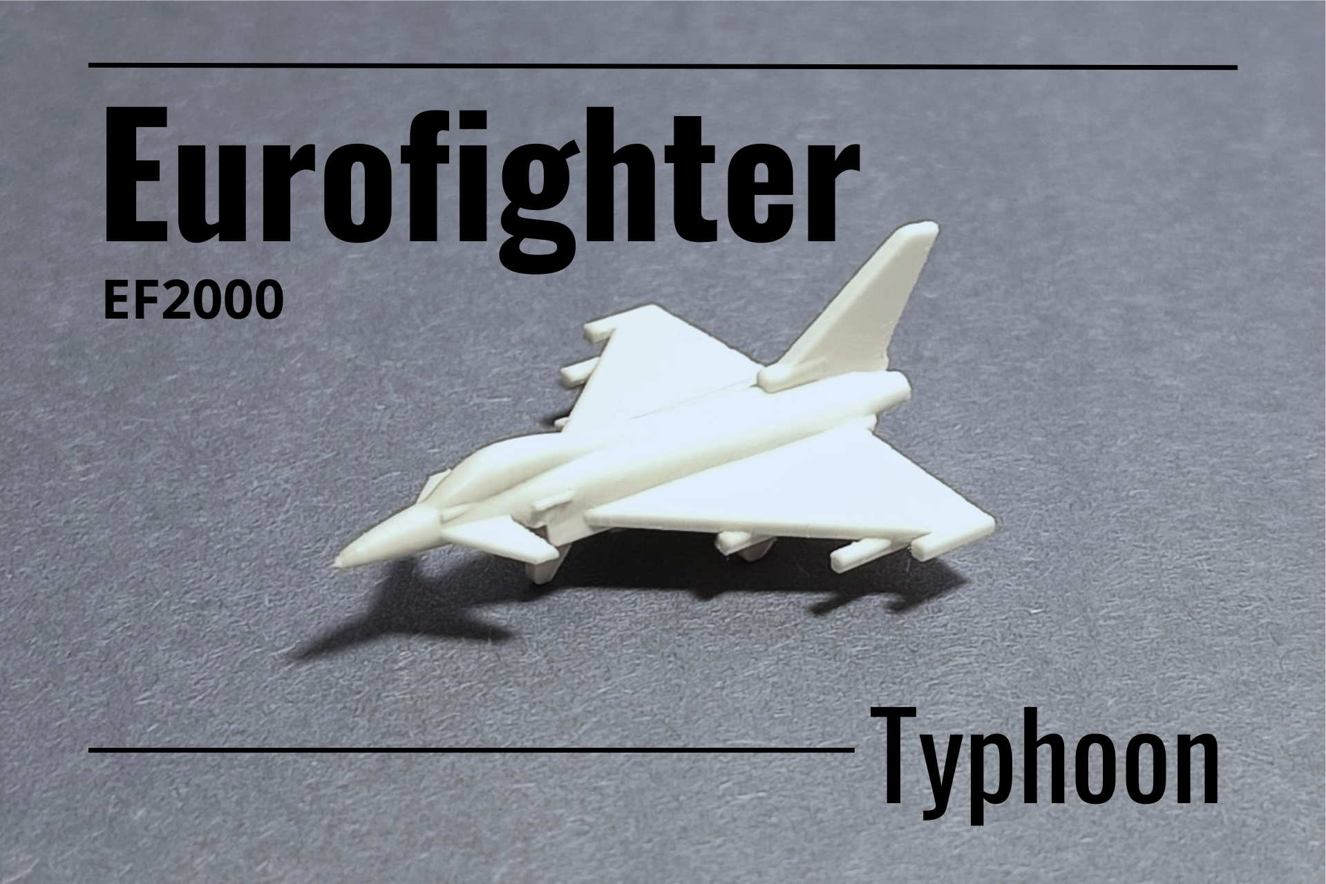 Eurofighter Typhoon print-in-place micro jet fighter