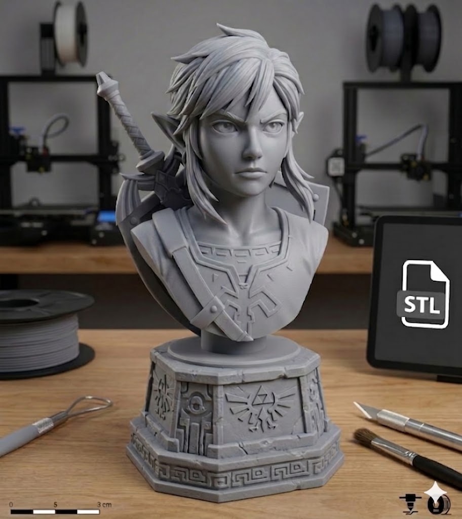 Buste de Link - Héros d'Hyrule (Concept de Collection)