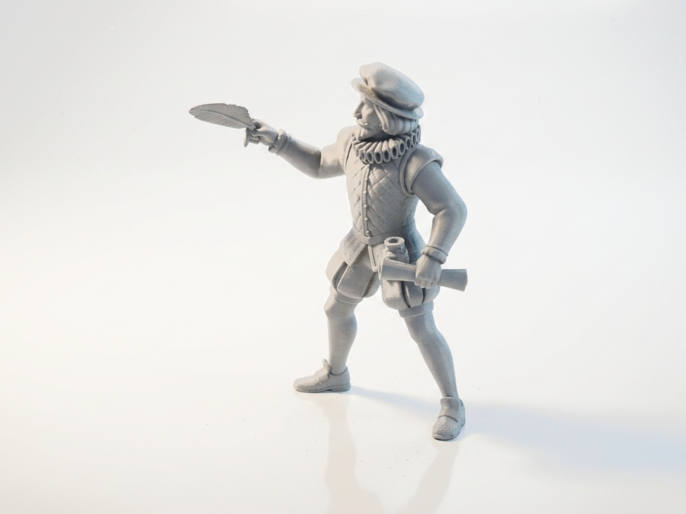 Shakespeare Historical Figure Statue 3D Printable