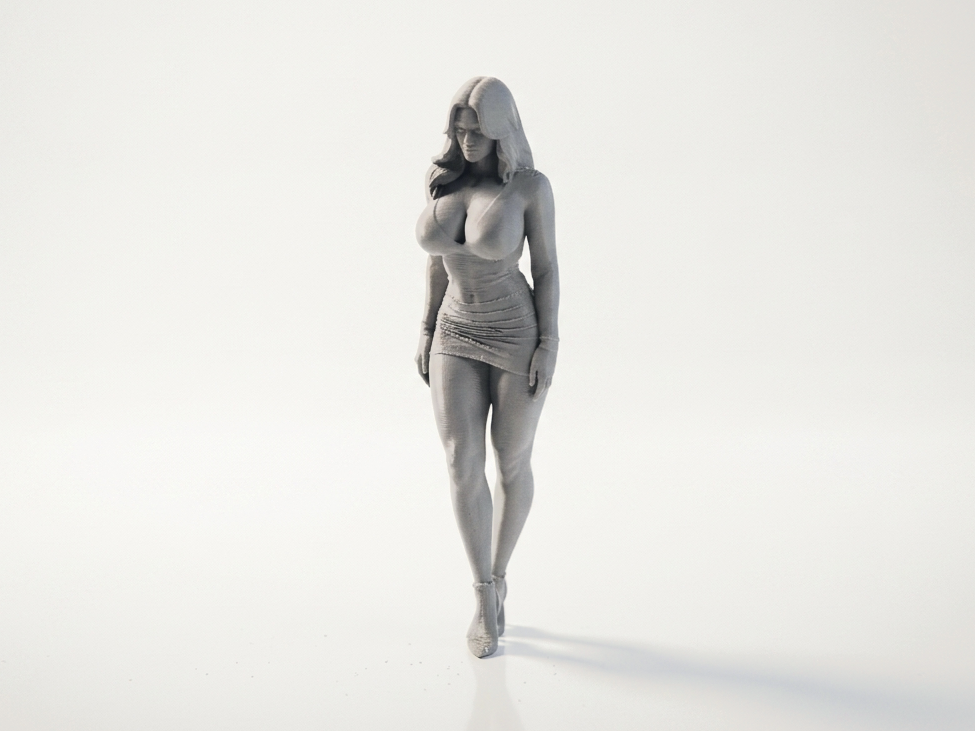 Elegant Woman Figurine Female Figure 3D Printable