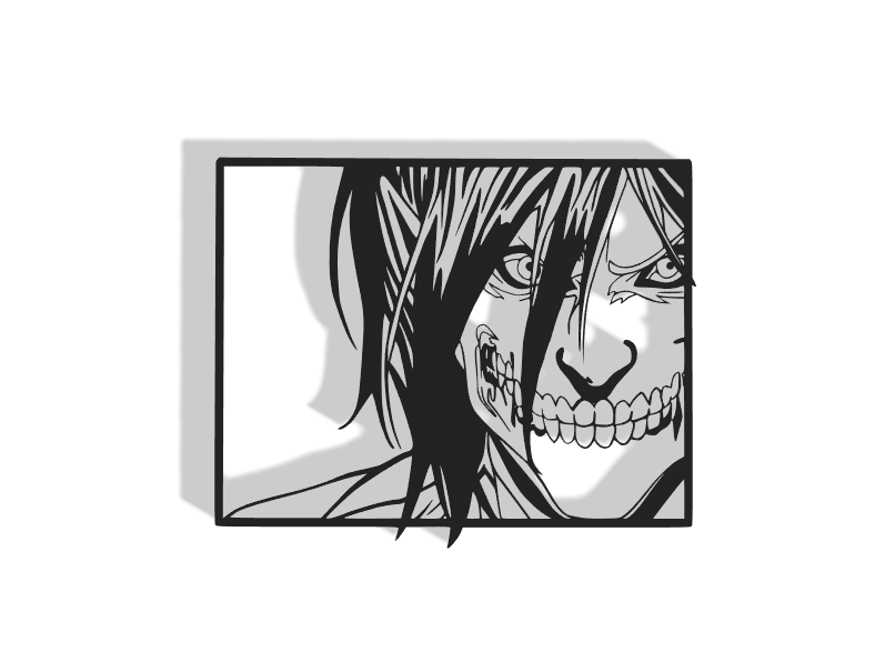 Eren Yeager Titan Form from Attack on Titan Decor