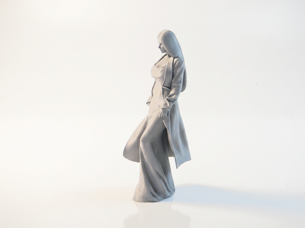 Elegant Lady Figurine Female Figure 3D Printable
