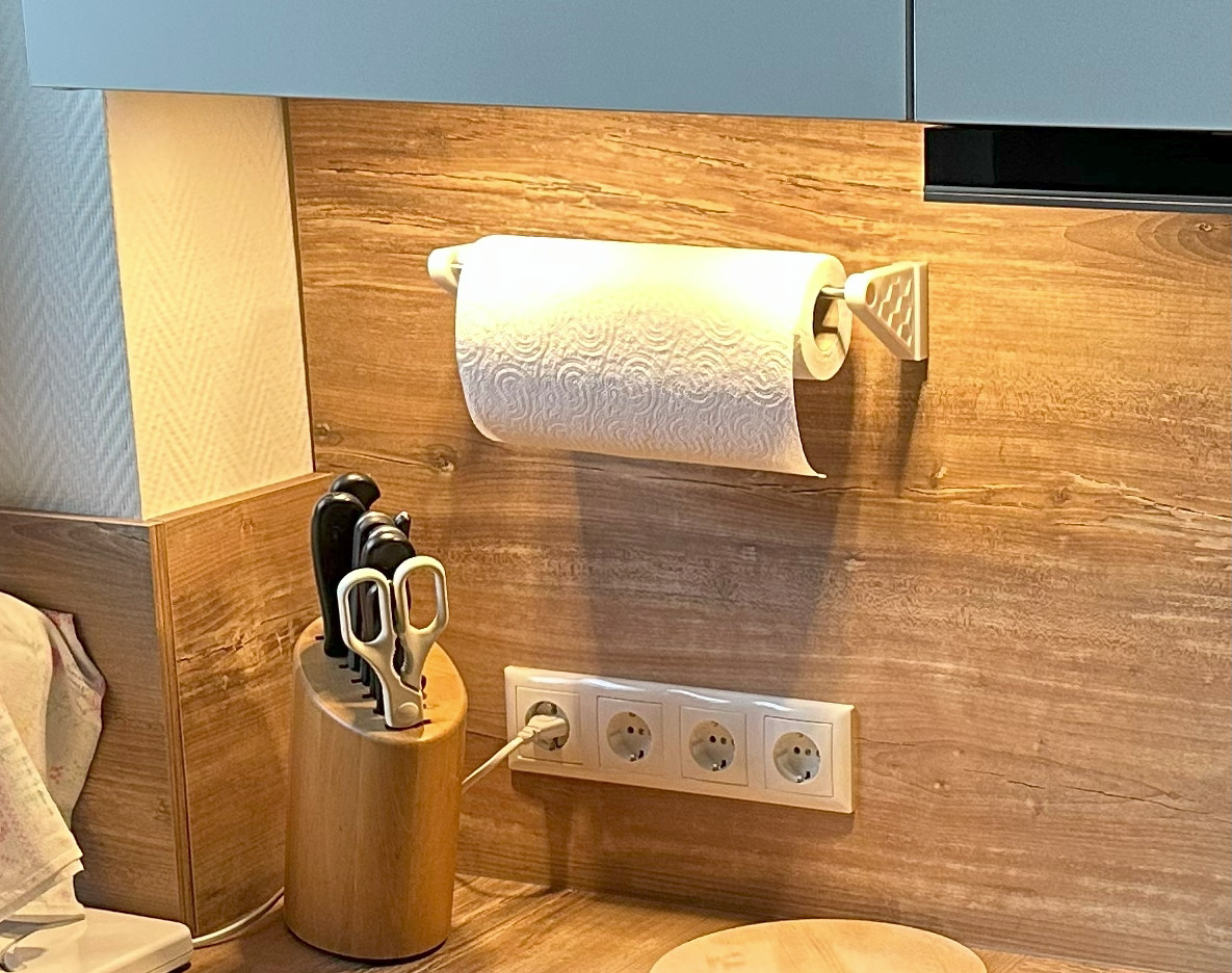 Kitchen Towel holder with attachable hooks