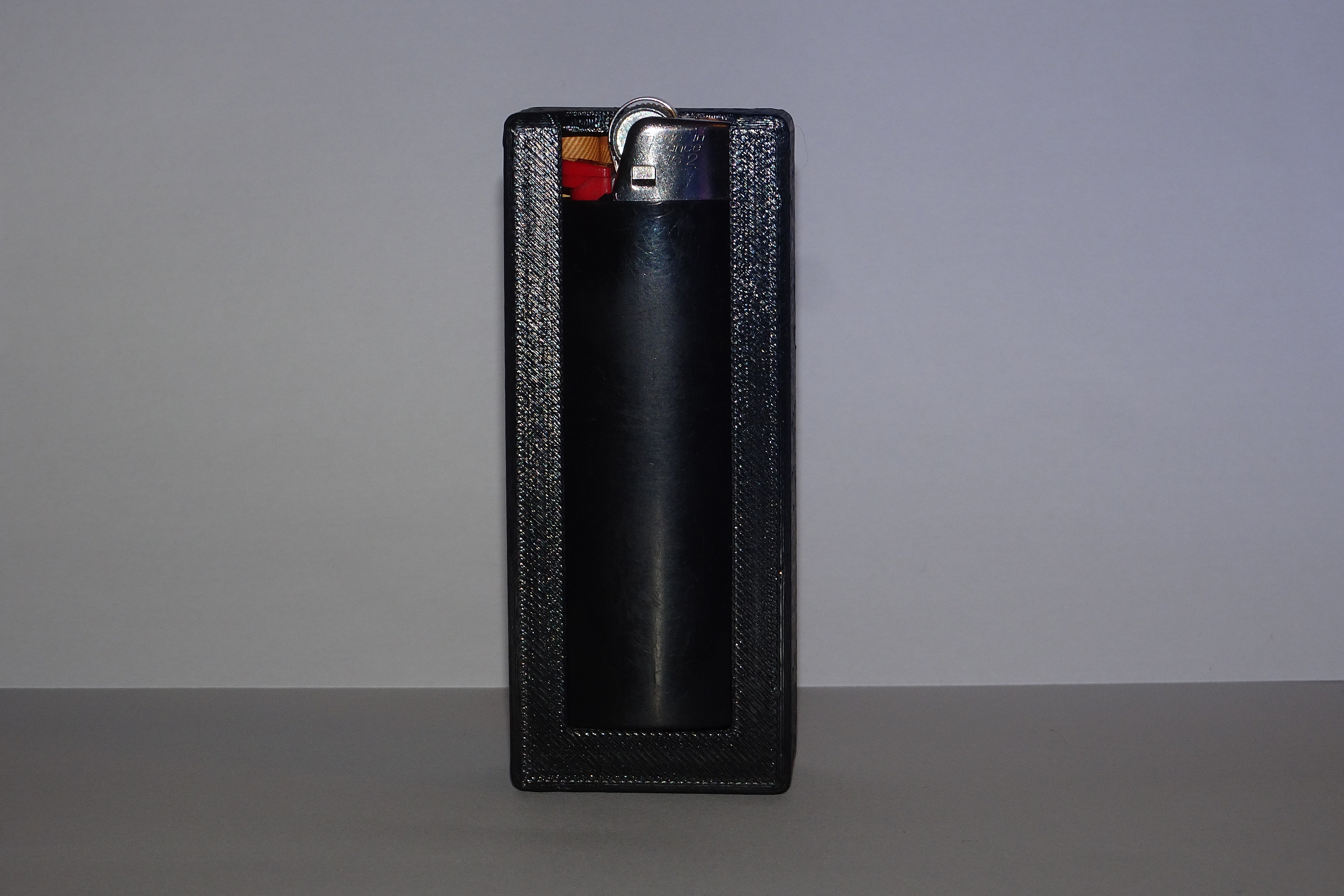 Minimalistische 4er-Zigarettenbox mit Standard-BIC-Schiebedeckel