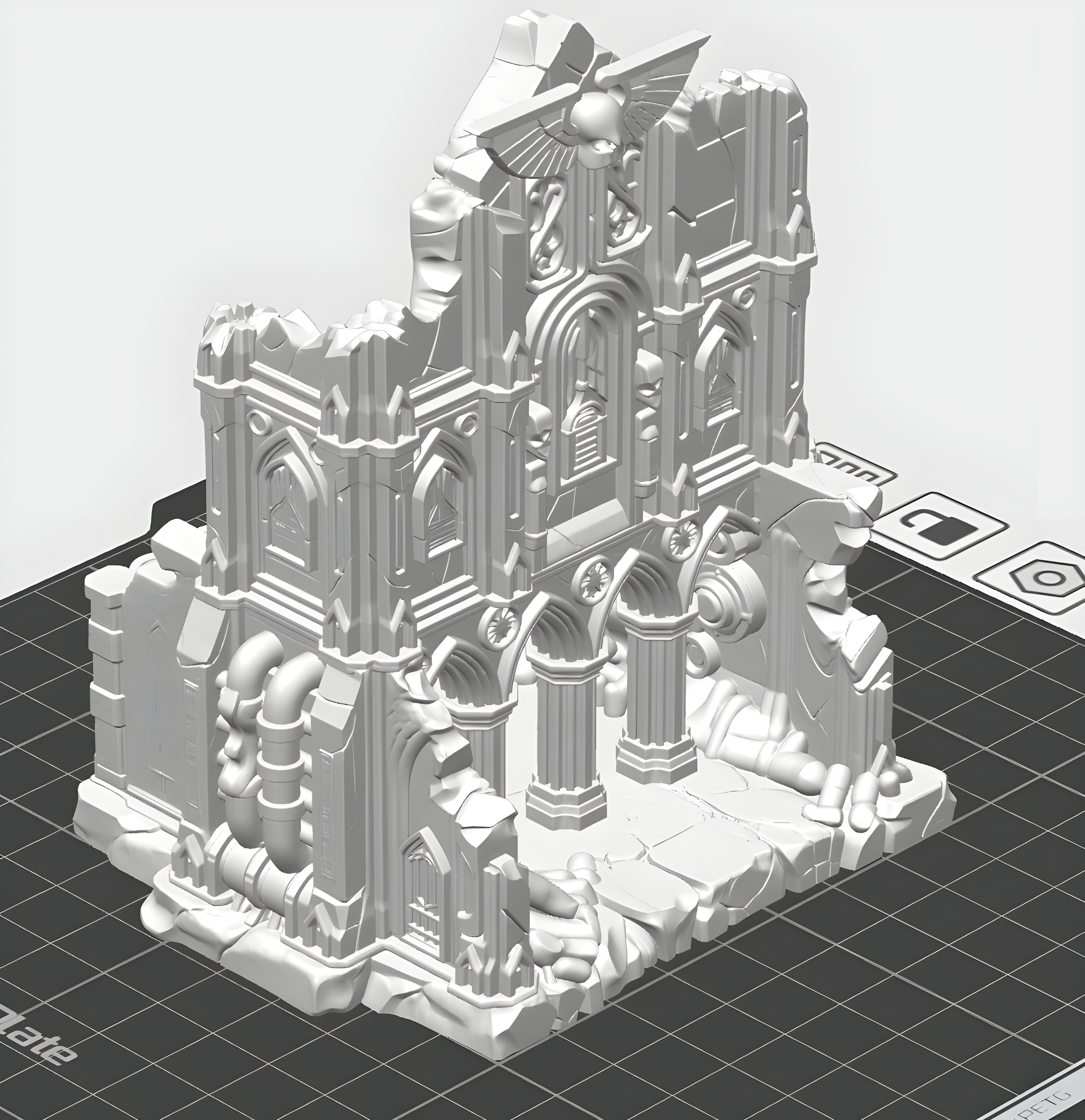 Grimdark world building terrain wh40k