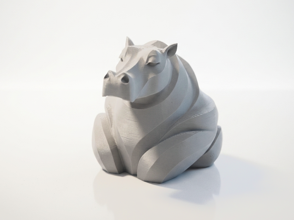 Hippo Sculpture Animal Figurine 3D Printable