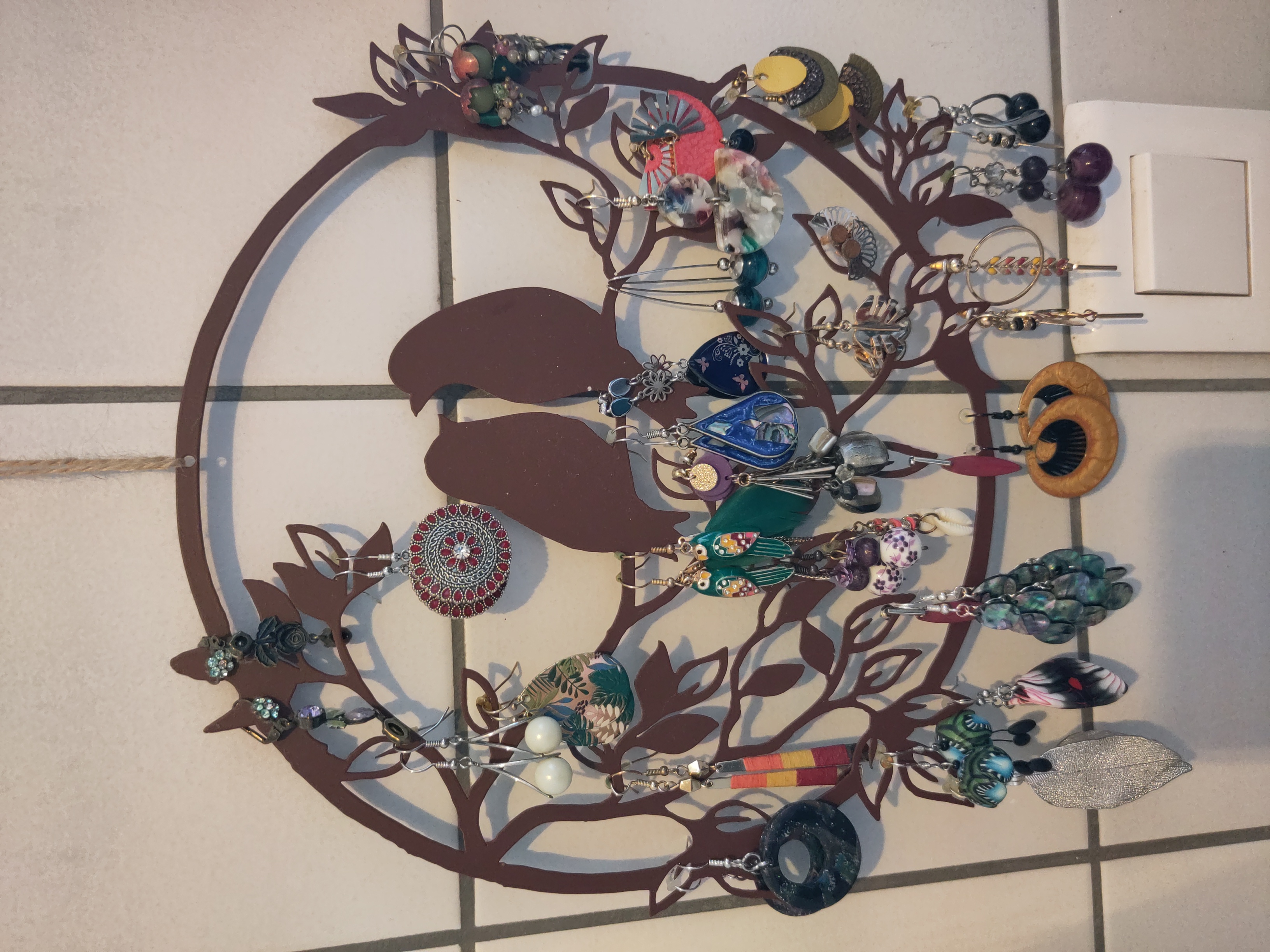 bird earring backing Wall-art