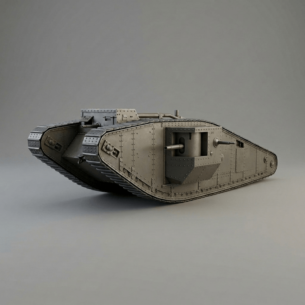 Military Art - WWI - British Mark V Tank