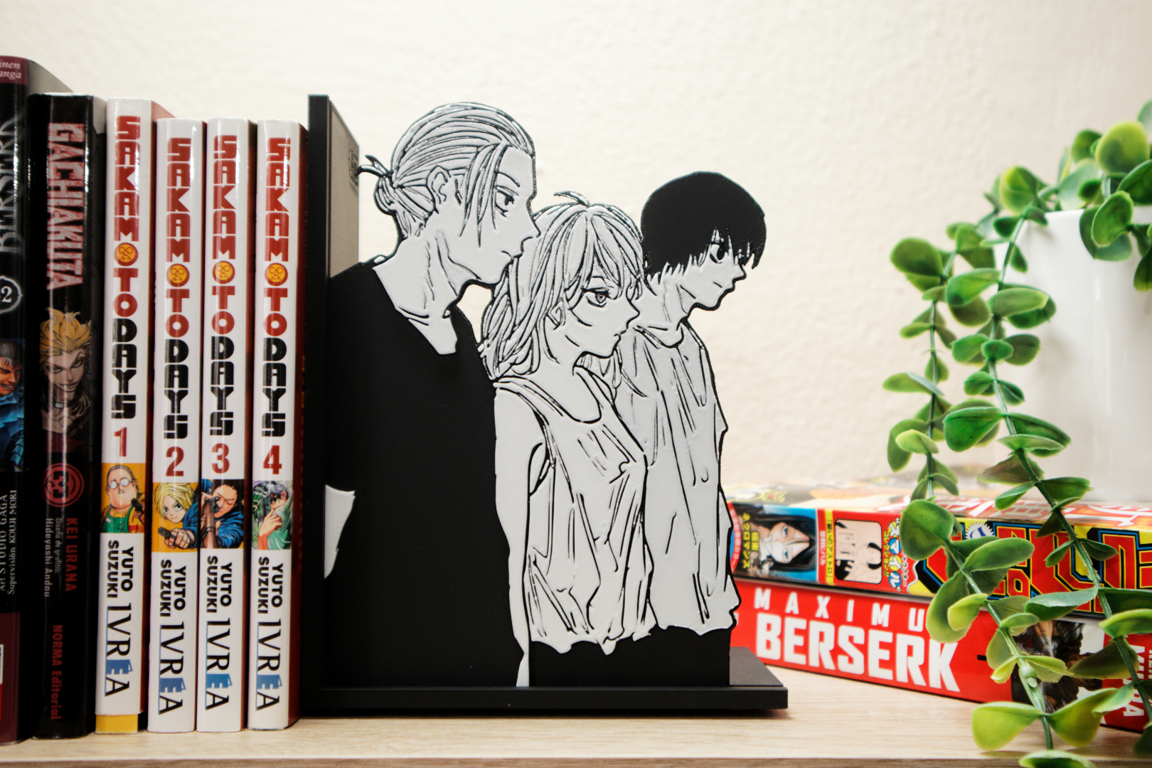 Bookend of Sakamoto, Nagumo and Akao | Sakamoto Days Fan Art
