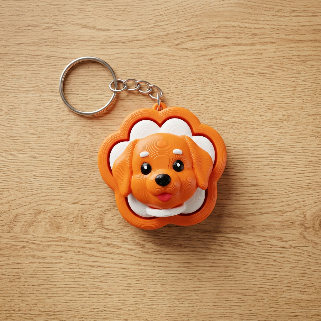 Clicky Dog Fidget Toy & Keychain | Chaveiro Clicável de Cachorro
