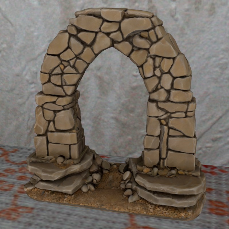 ttrpg terain desert arch nosupport easyprint easypaint FDMready
