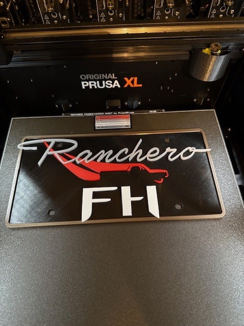 Ford Ranchero Falcon Heavy license plate
