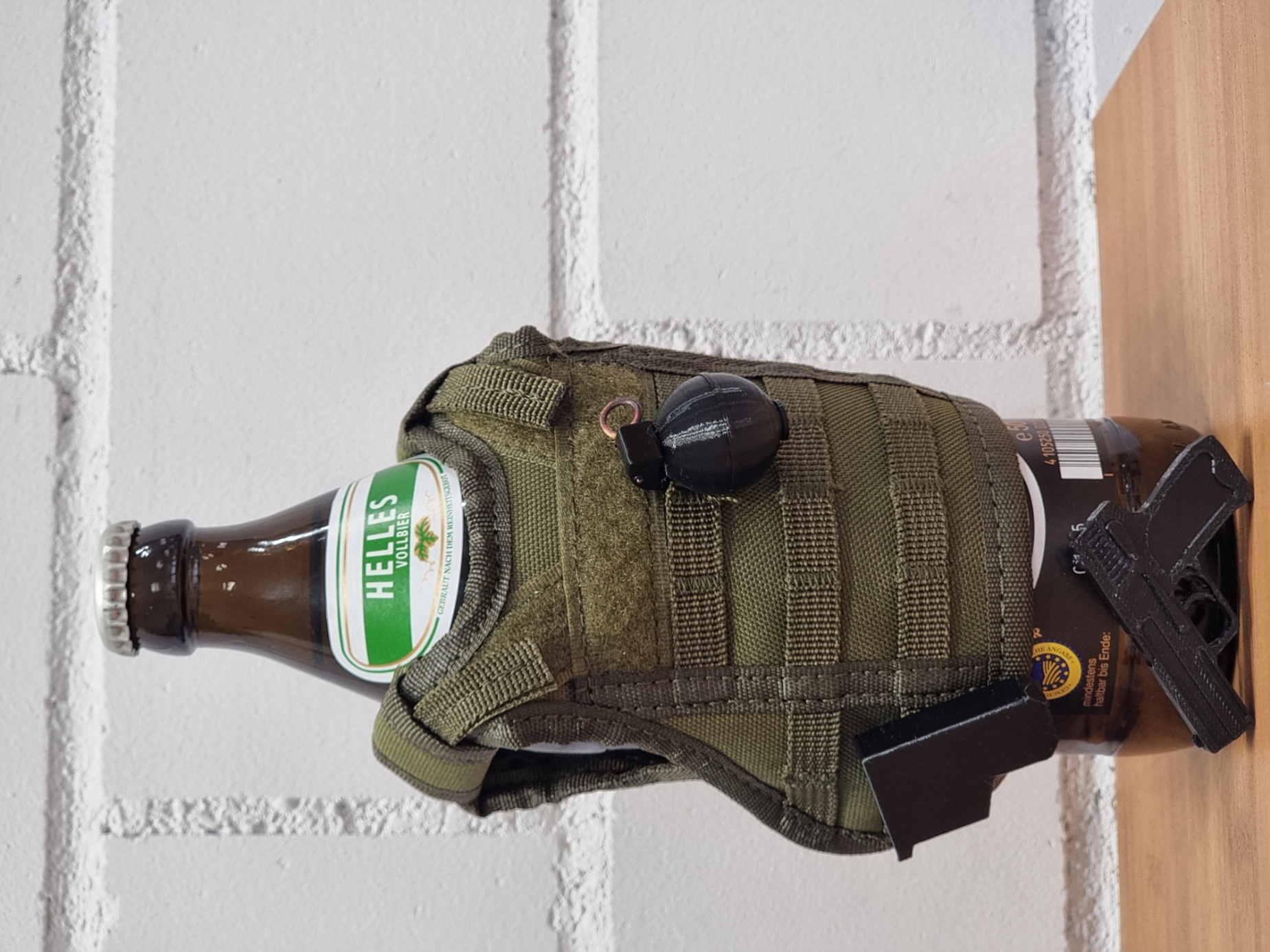 Beer Soldier Grenade and Weapon Body Armor Accessory