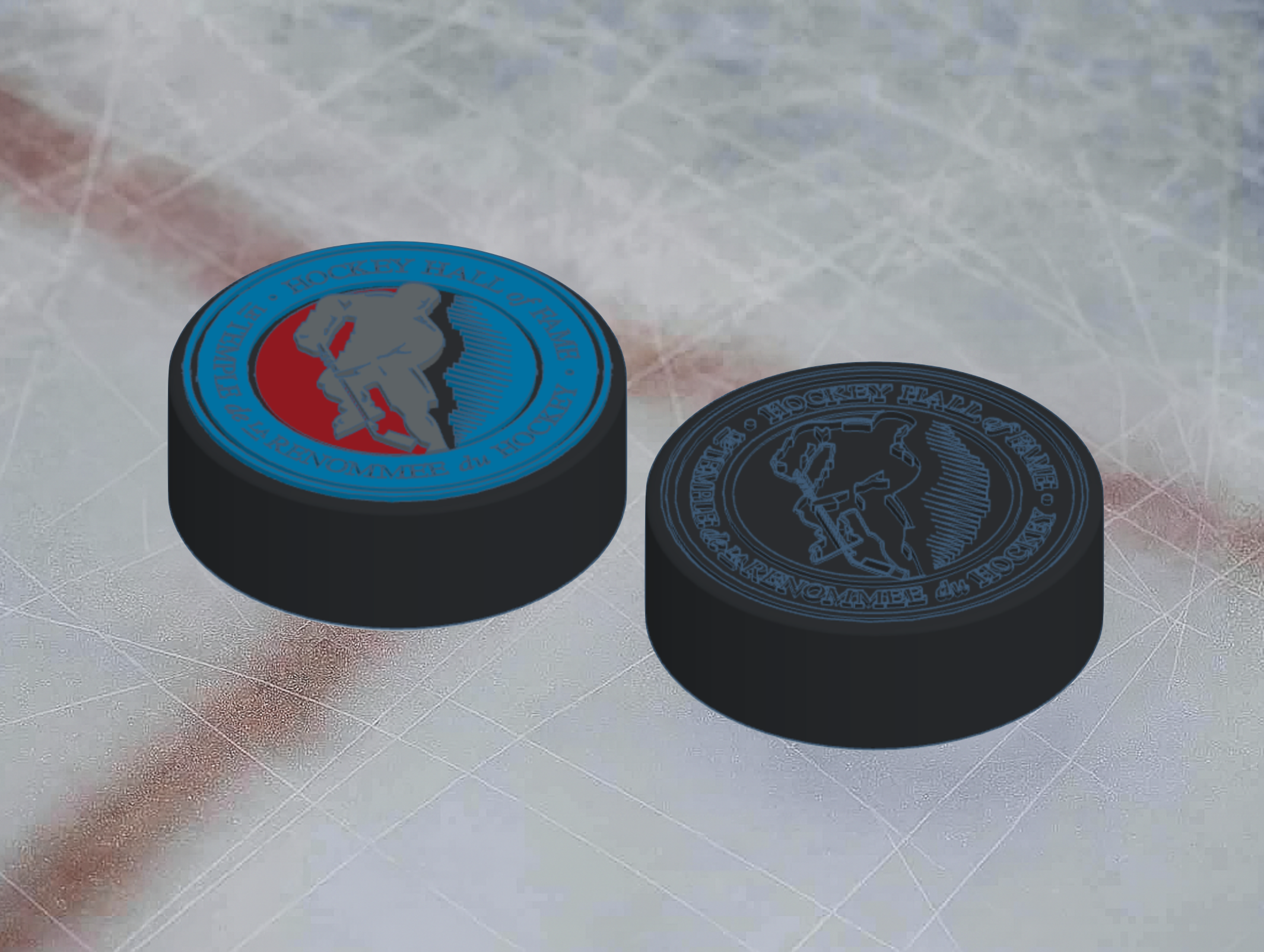Hockey Hall of Fame HHOF Puck Logo