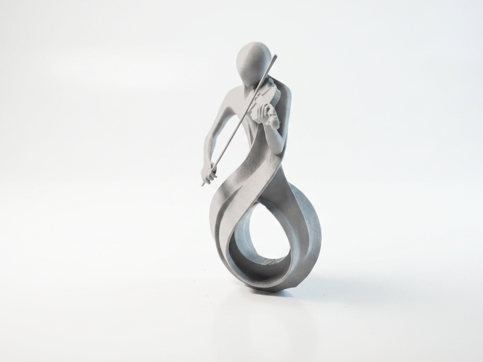 Violinist Sculpture Elegant Music Art 3D Printable