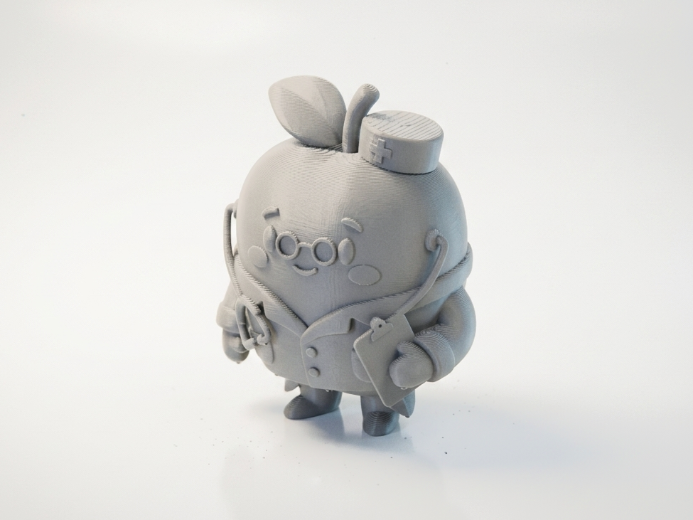 Apple Doctor Figurine Character Collectible 3D Printable