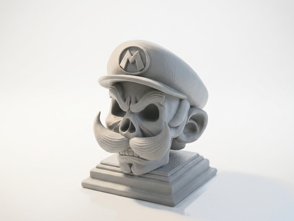 Mario Skull Bust Gaming Collectible 3D Printable