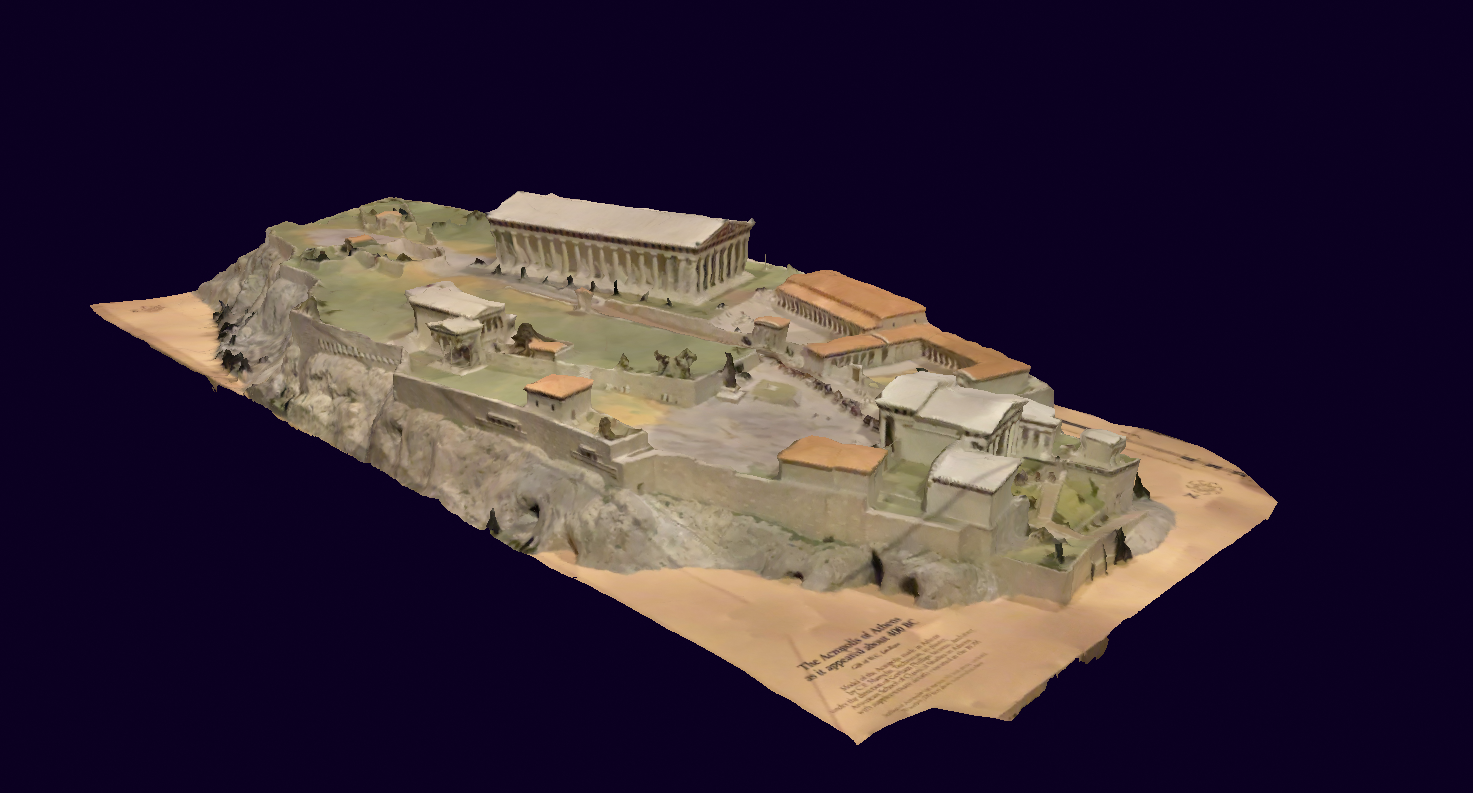 3D Scan of Athens Acropolis Scale Model