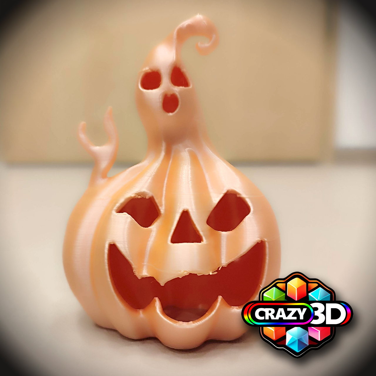 Halloween Deco 2 - Ghost Pumpkin