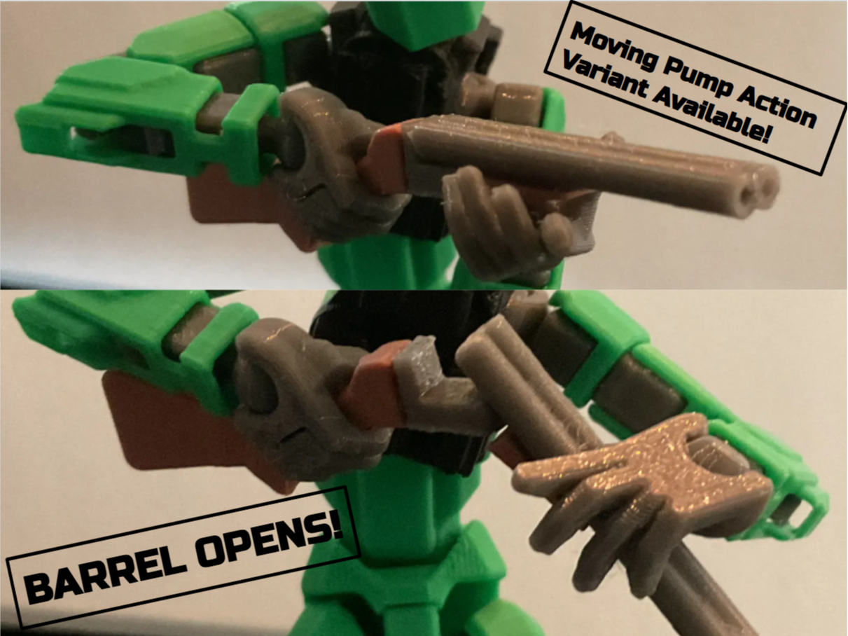 Multicolor Shotguns for Carbon/Dummy 13 V1 (Barrel Opens, Pump Moves, Double Barrel/Pump Versions)