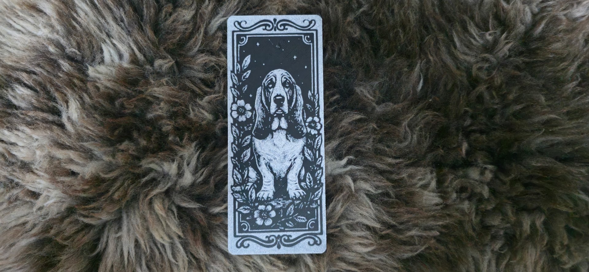 Basset Hound Loyal Dog Portrait Bookmark