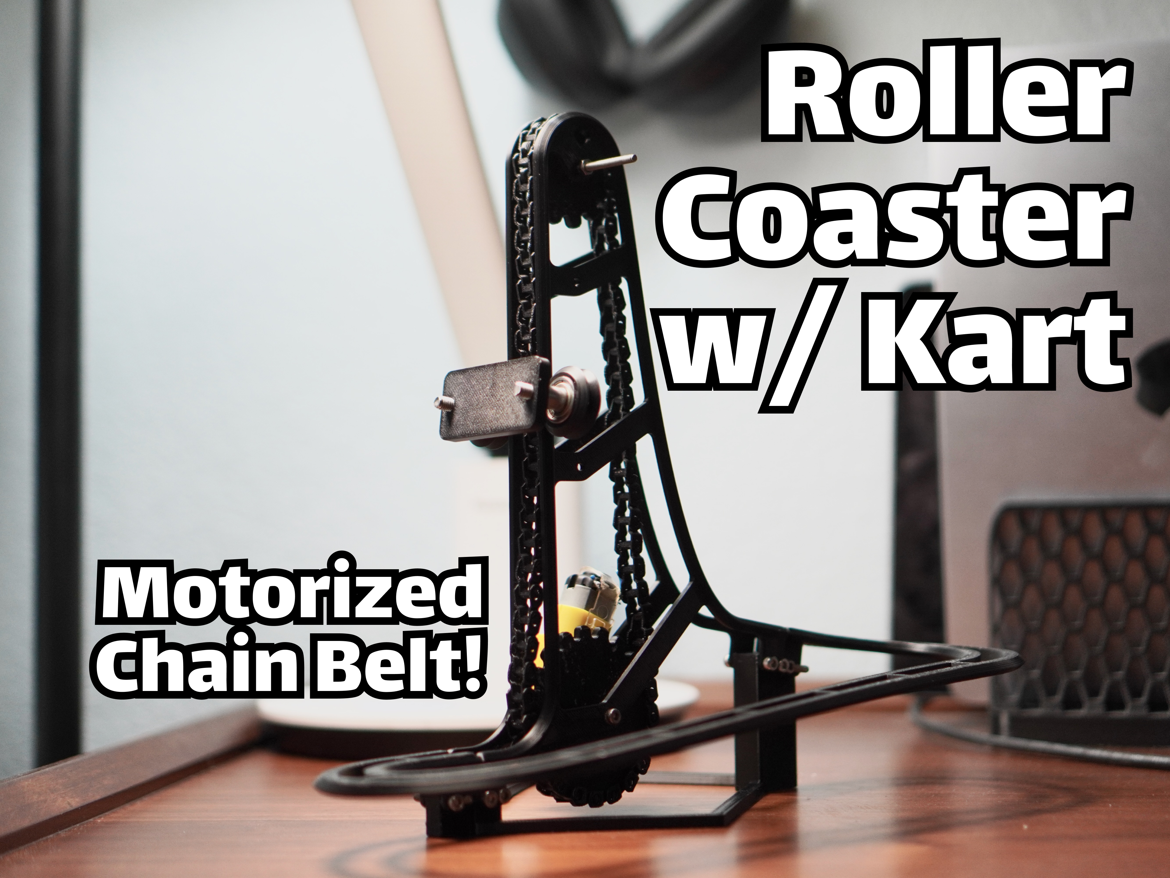 Motorized Roller Coster Miniature with Kart