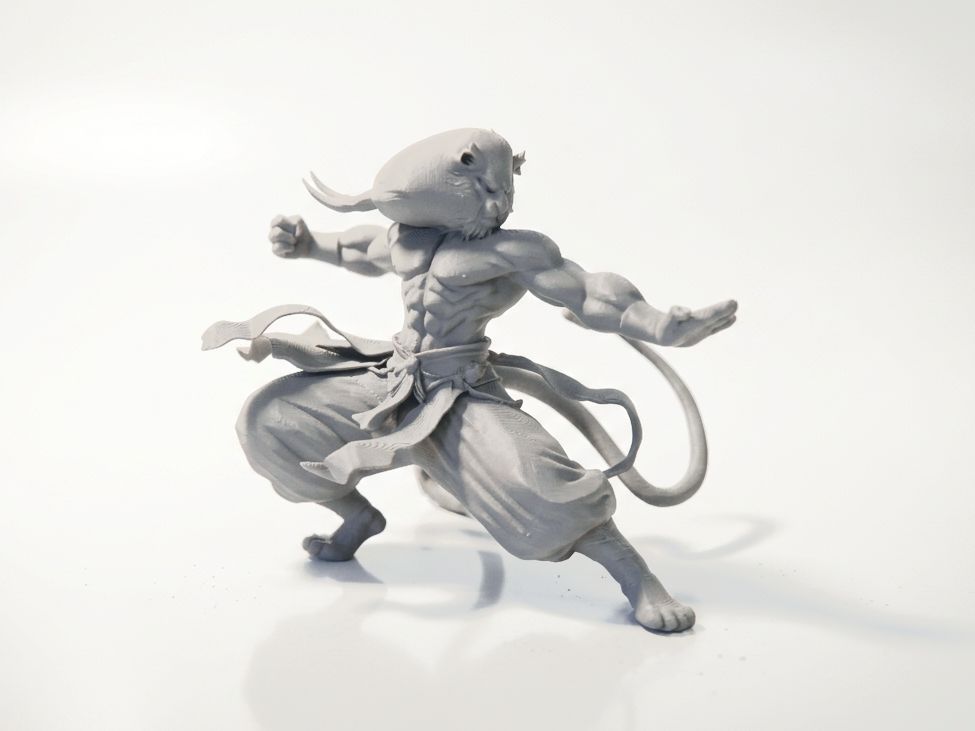 Lion Kung Fu Warrior Figurine Animals 3D Printable