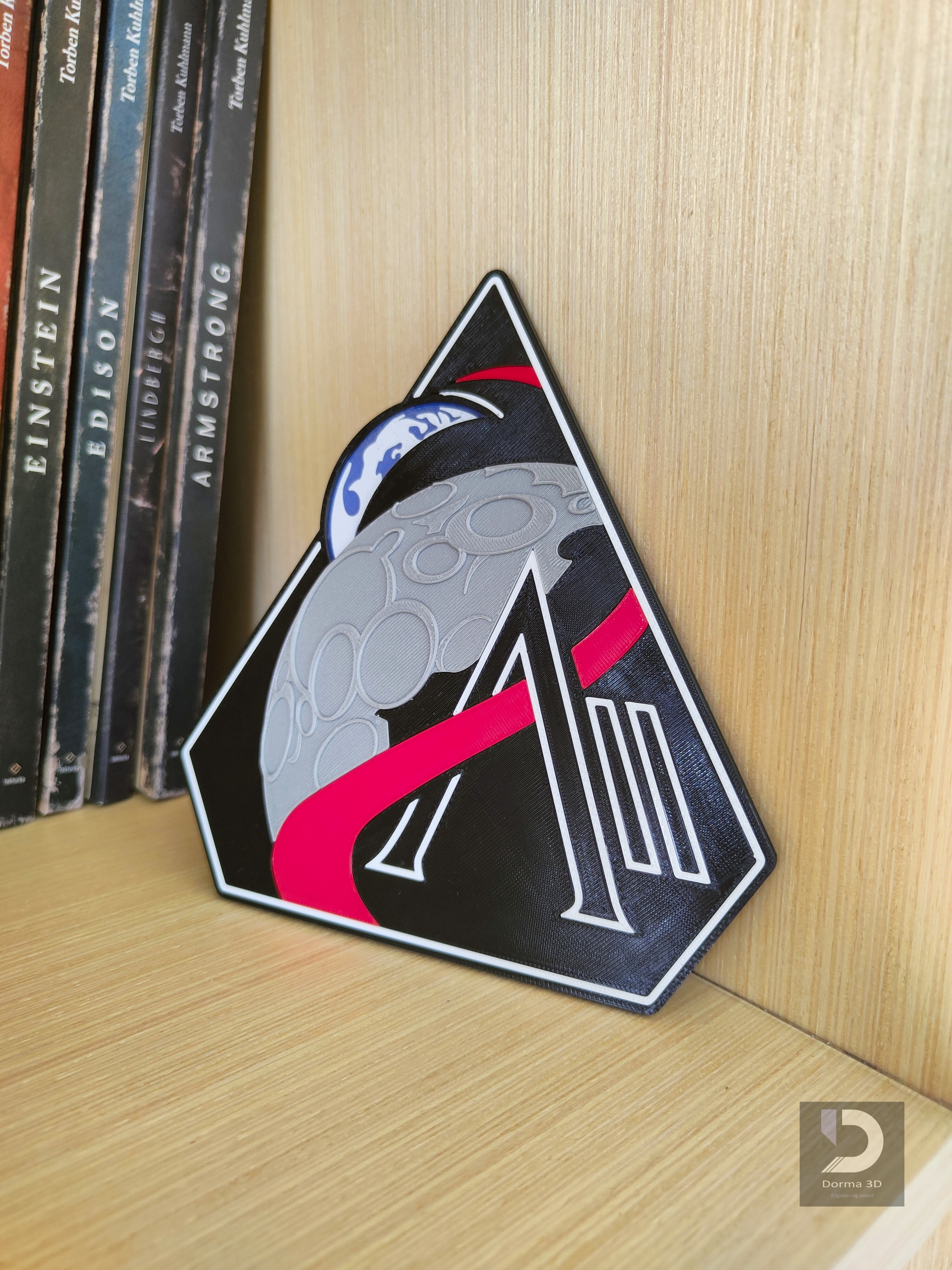 Artemis II mission patch (no multicolor)