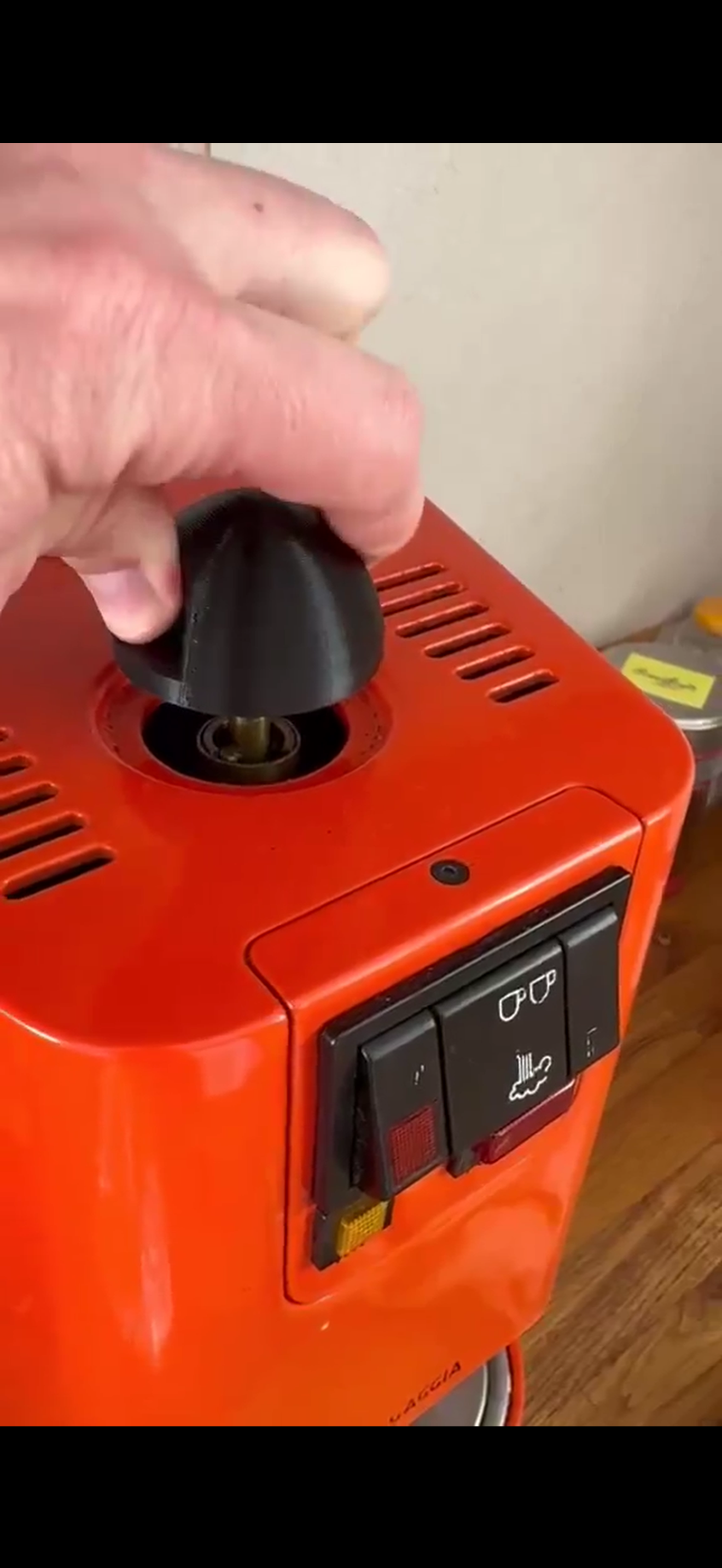 Gaggia Baby Primo steam knob