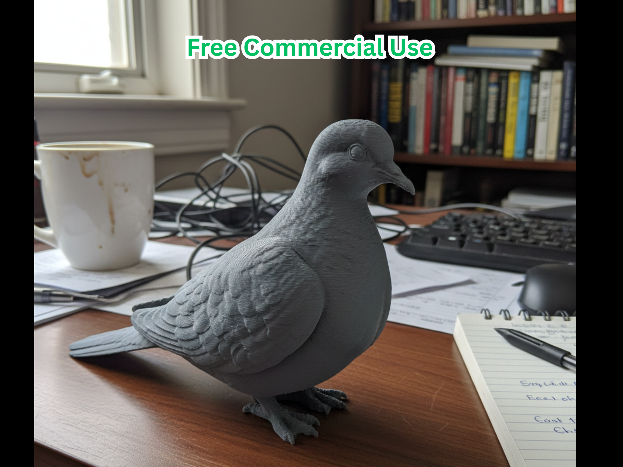 Mourning Dove Sitting Statue