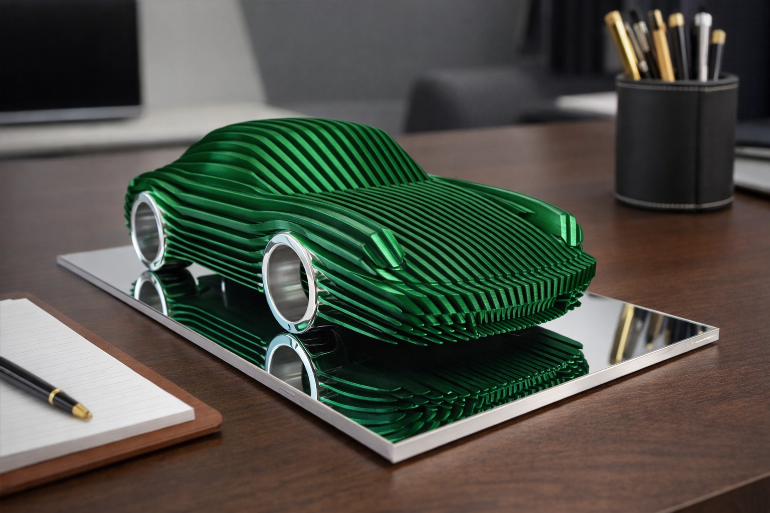 Nine One One – Layered Car Sculpture