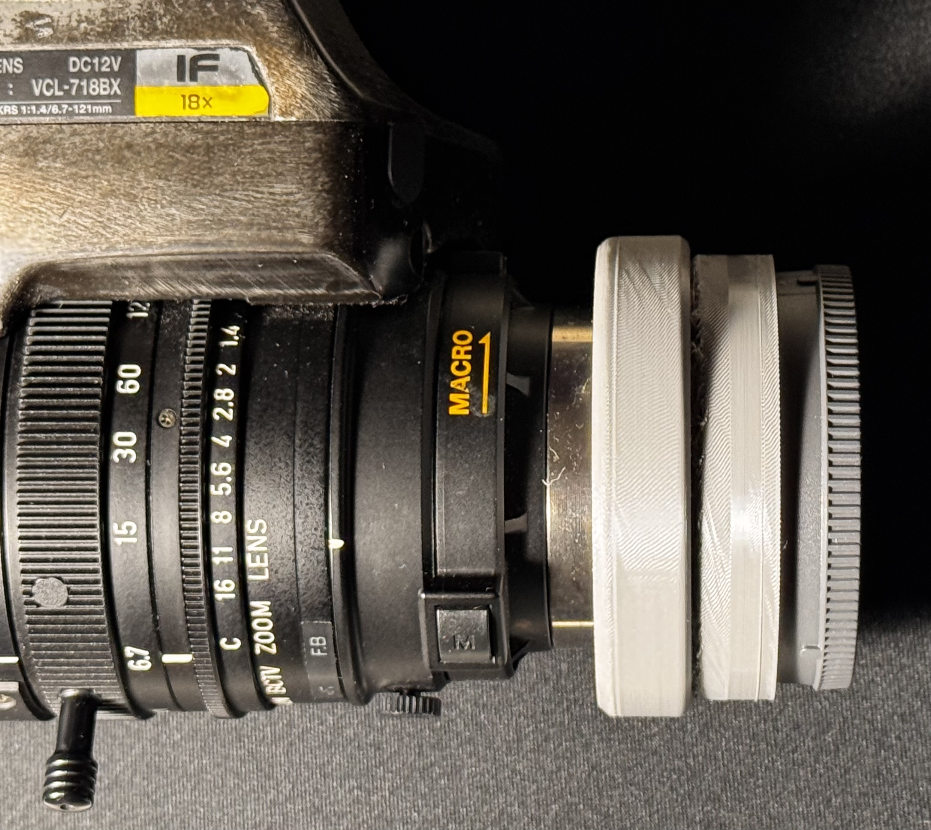Sony 1/2 inch bayonet - Sony E mount adapter