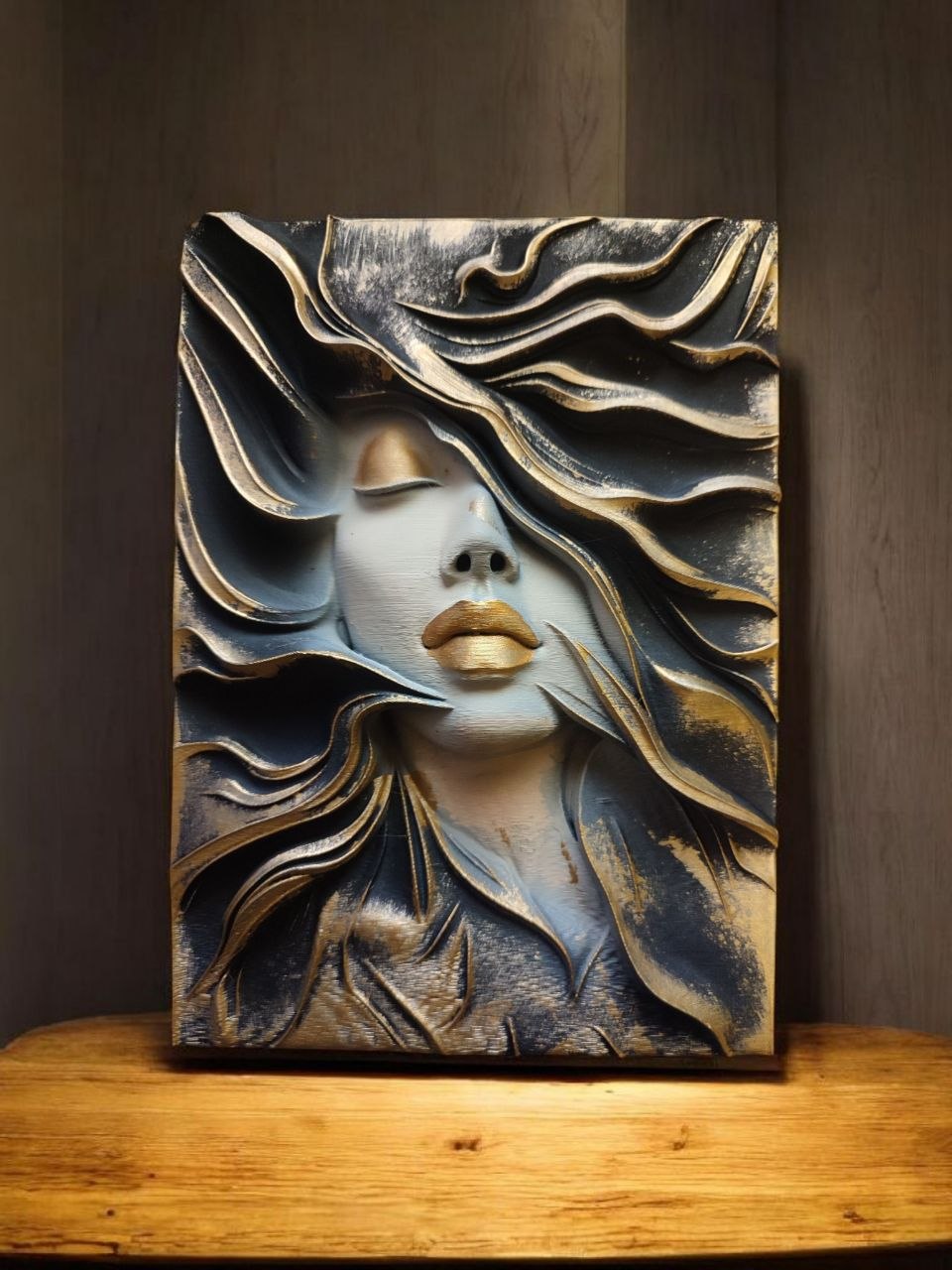 Modern Woman Relief Wall Art
