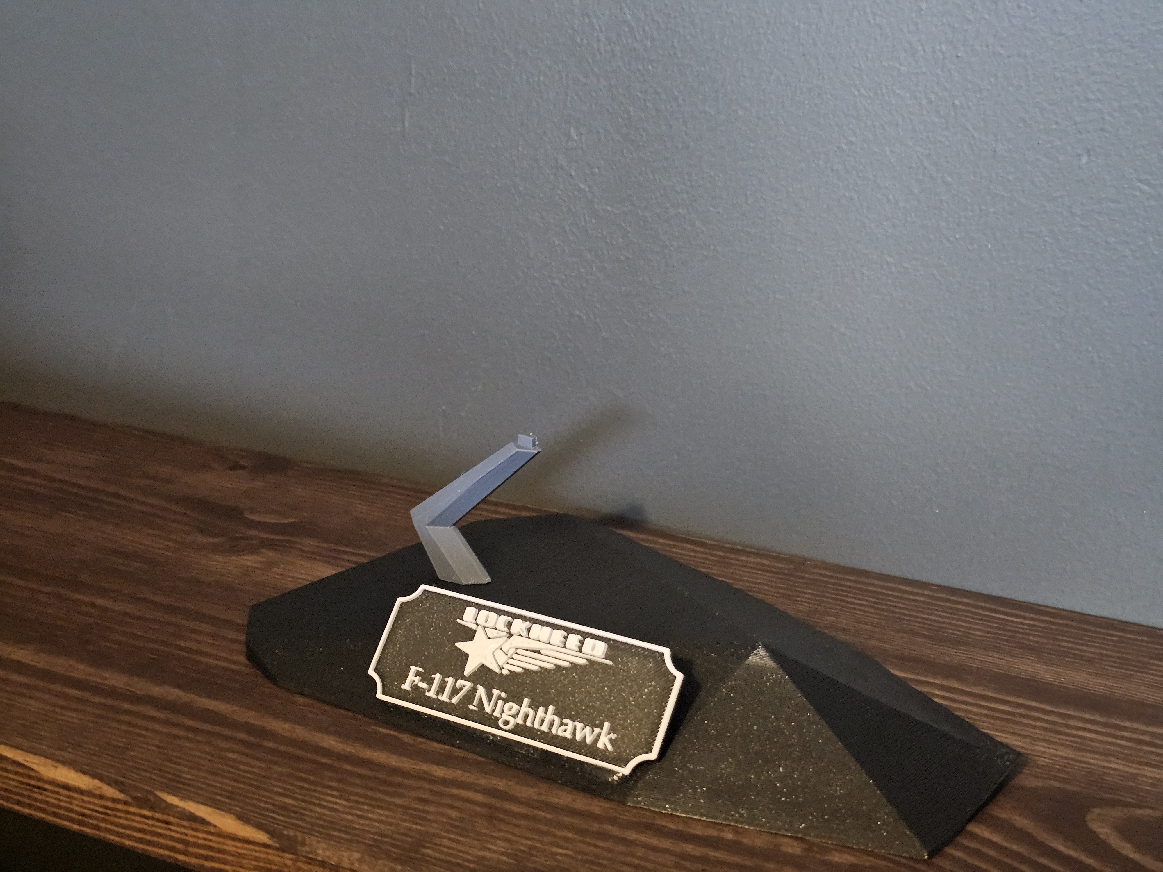 Lockheed F-117 Nighthawk Model with base
