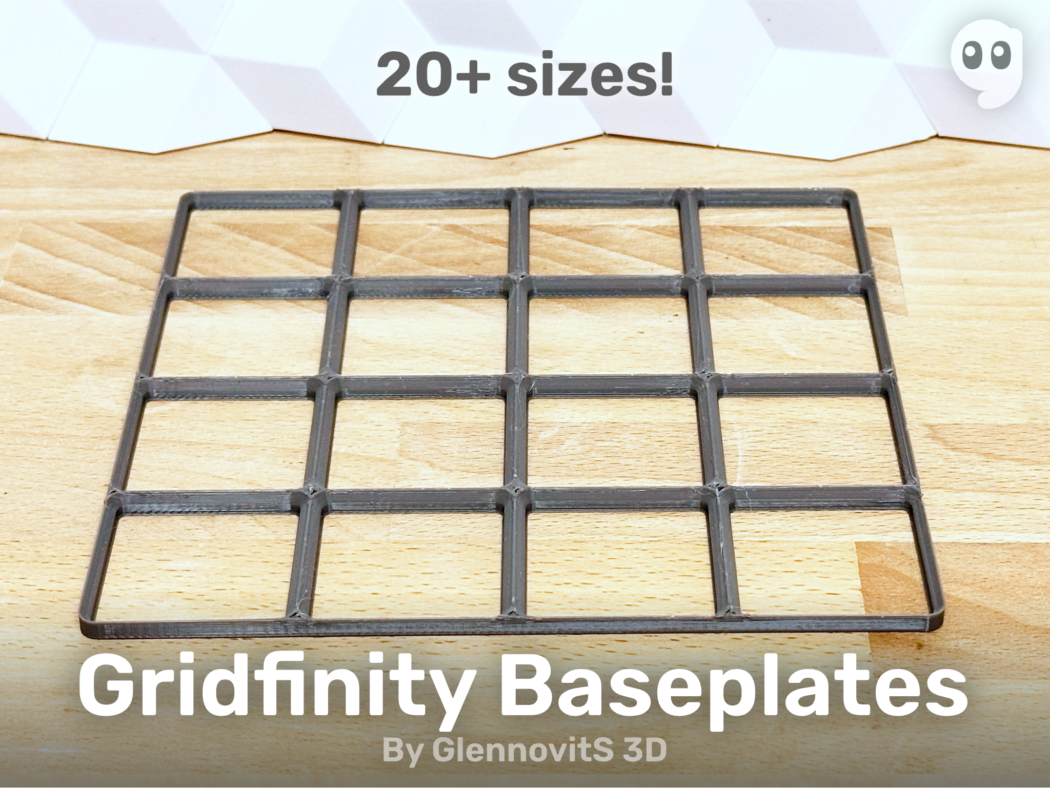 Gridfinity Baseplate (Quick print, lite version, less filament)