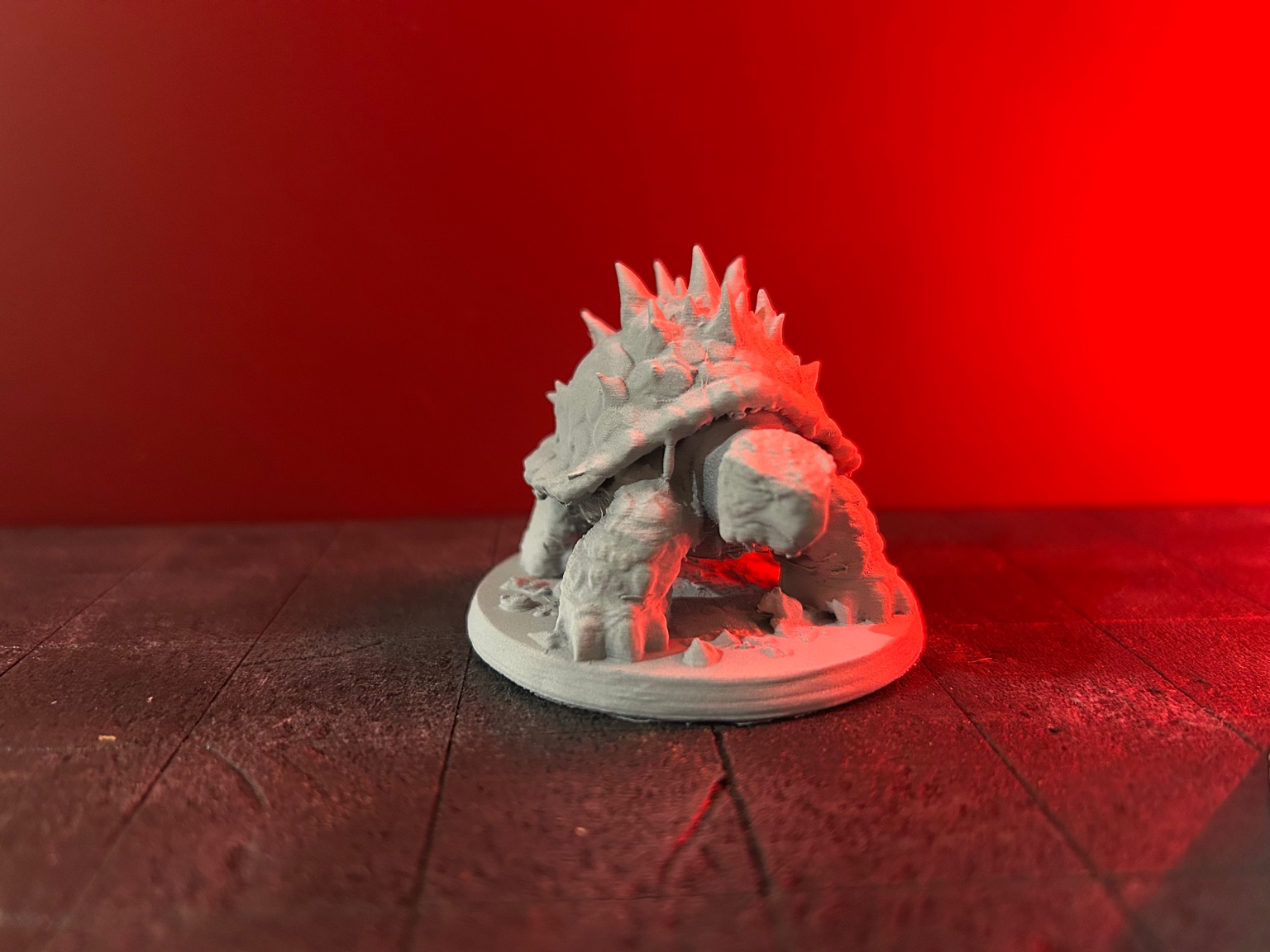 Lava Tortoise TTRPG Brass Lantern Minis