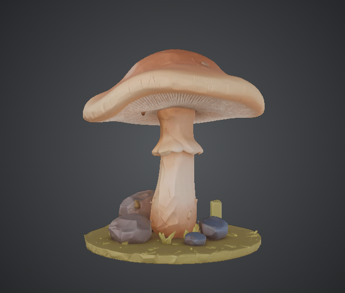 Fantasy Forest Mushroom – Woodland Diorama Prop