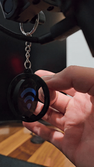 NFC Keychain Spinning Fidget Contact Card Wireless Business Social Tag