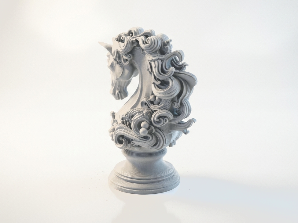 Knight Horse Bust Fantasy Sculpture 3D Printable