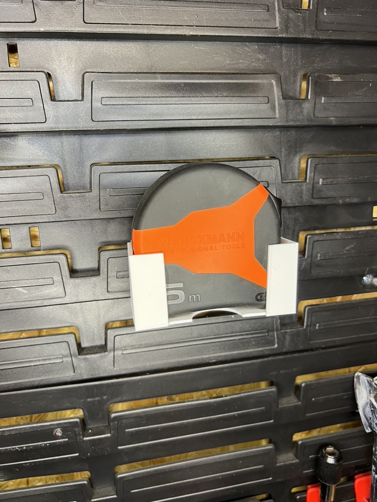 Bineer Board Toolwall - tape measure holder - mine is 5m