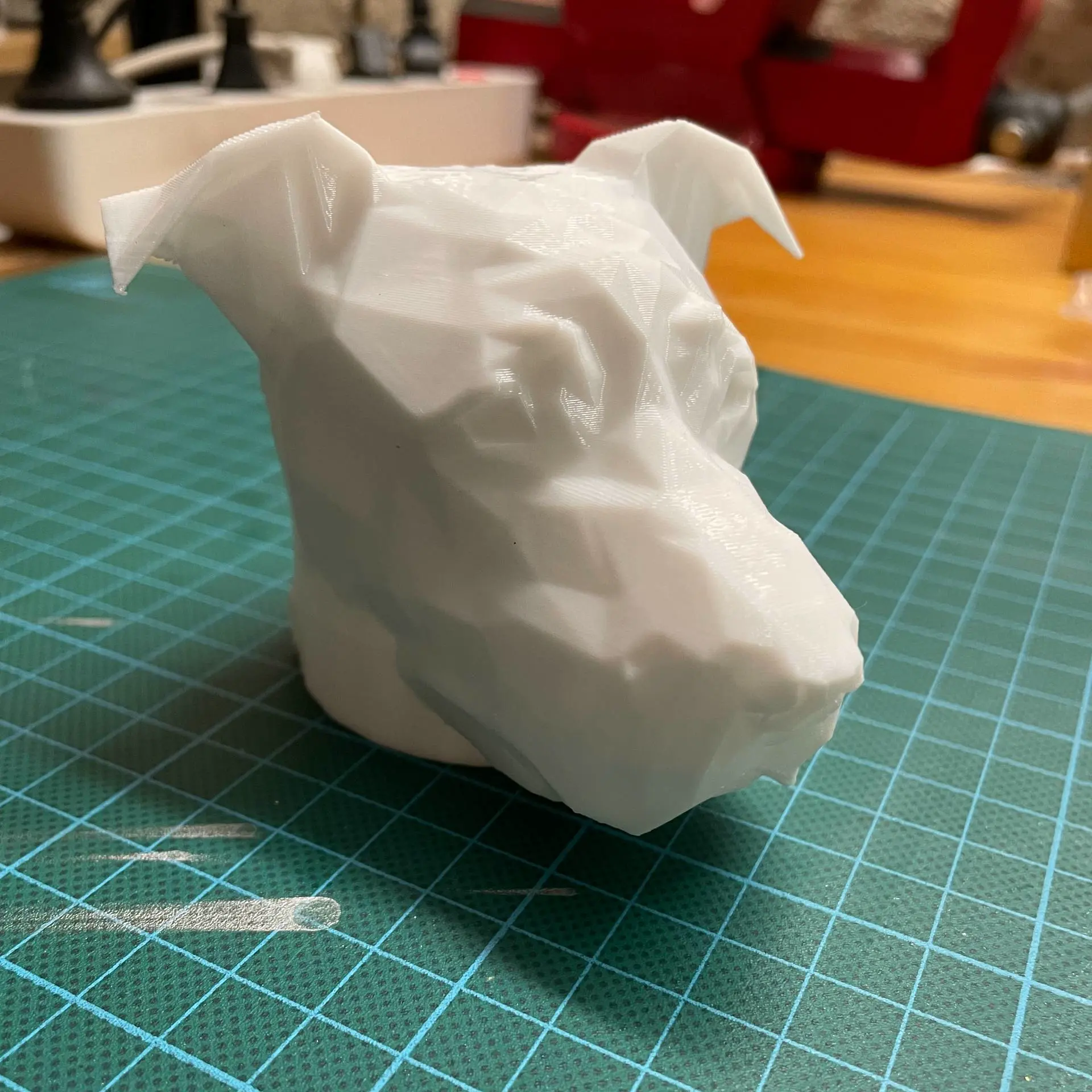 Pitbull Low-Poly Art trailer Hitch cover