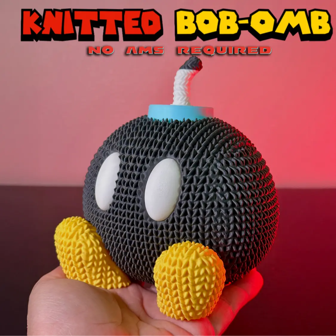 knitted BOB-OMB super Mario