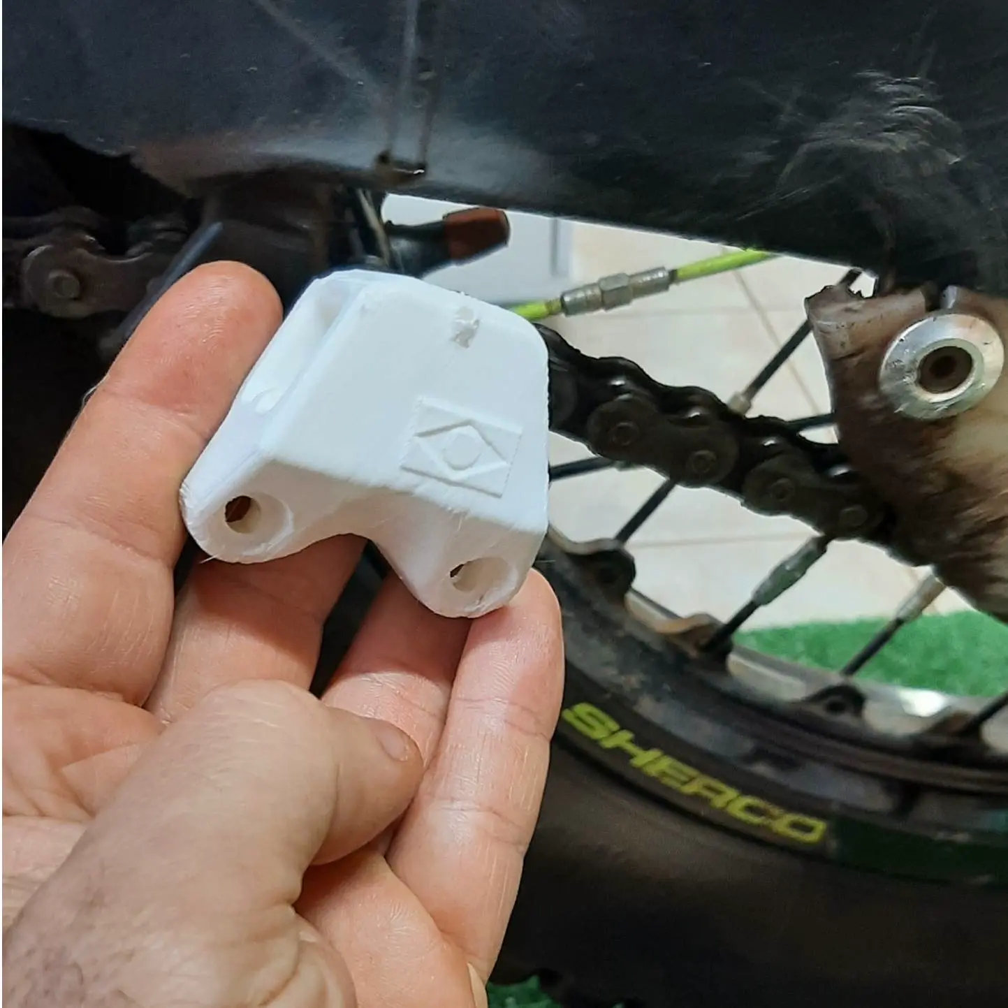 Motorcycle Trials chain pad