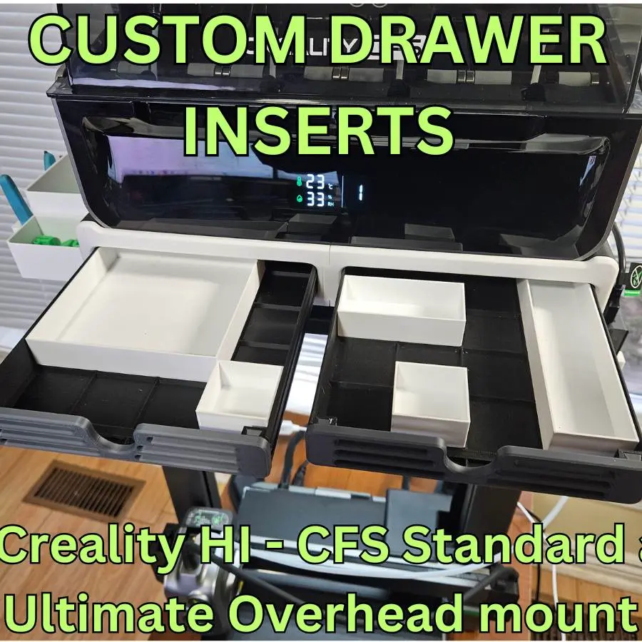 GENERIC DRAWER INSERTS D3P RISER, SIDEKICK, HI OVERHEAD