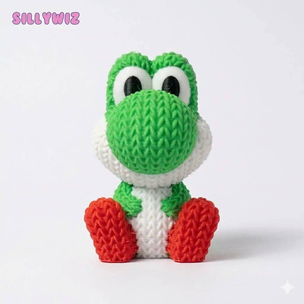 Mario Yoshi - Knitted - Crochet