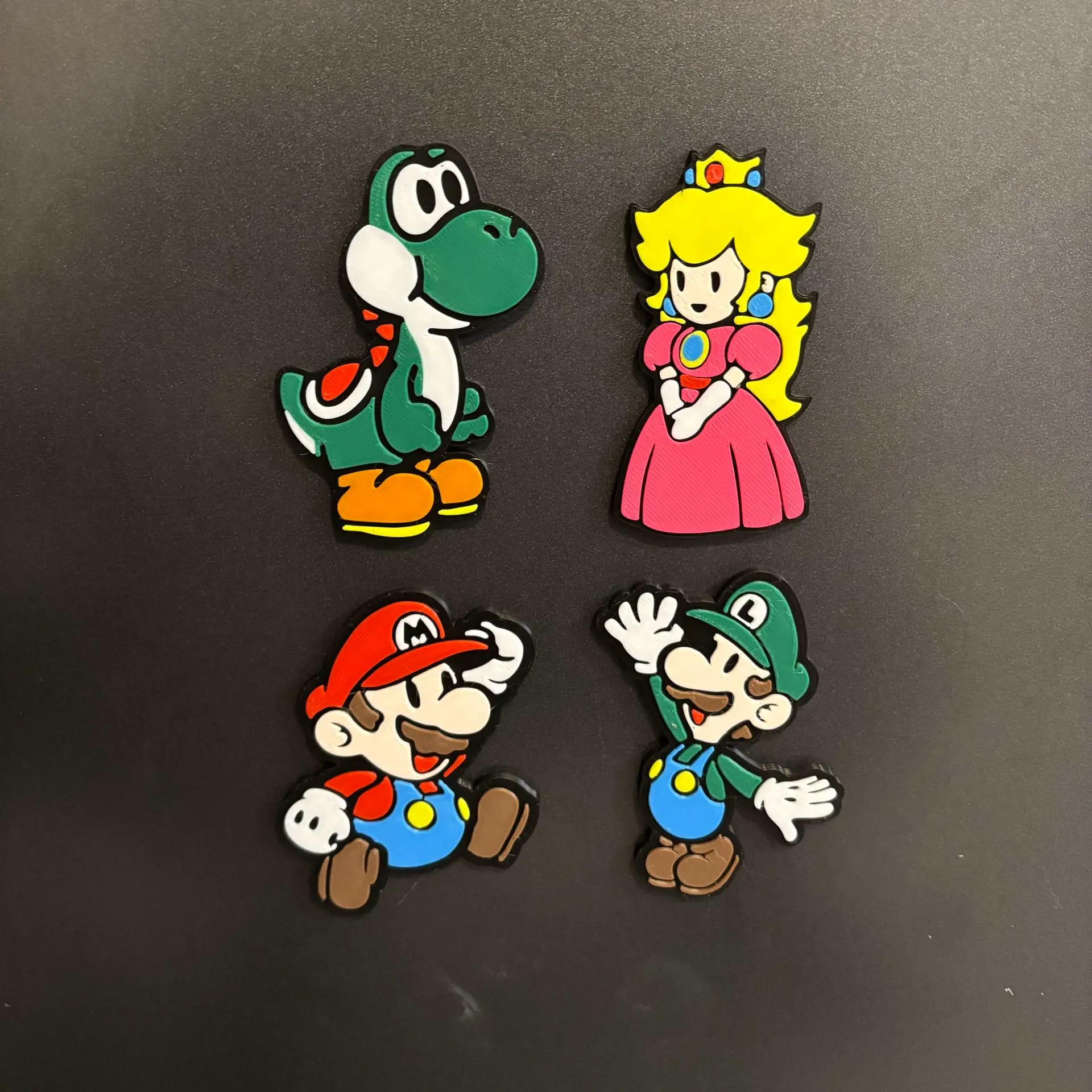 （6~8色）Q版超级马里奥Mario角色冰箱贴-马里奥、路易吉、碧姬、耀西
