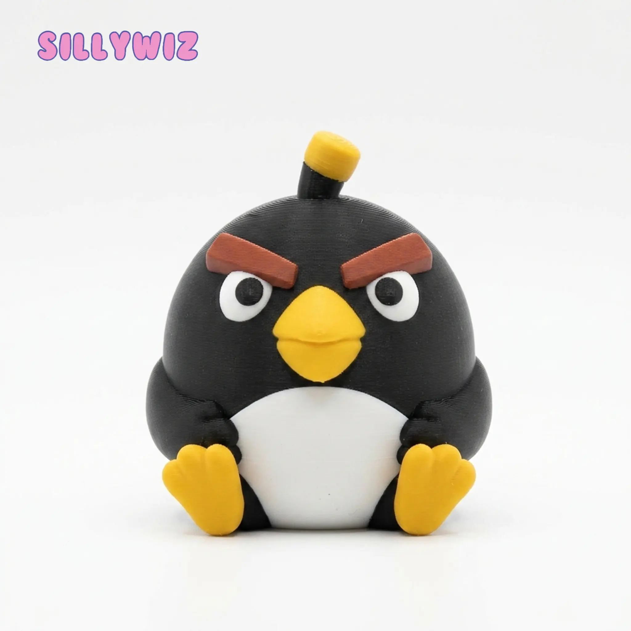 Bomb - Angry Birds - Toy - Keyring - Charm - Support Free
